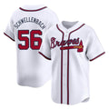 Atlanta Braves #56 Spencer Schwellenbach Player White Jereymy Limited Home Game Stitched Jerseys