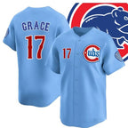 Chicago Cubs #17 Mark Grace Blue Jereymy 2024-25 2nd Alternate Limited Stitched Jersey