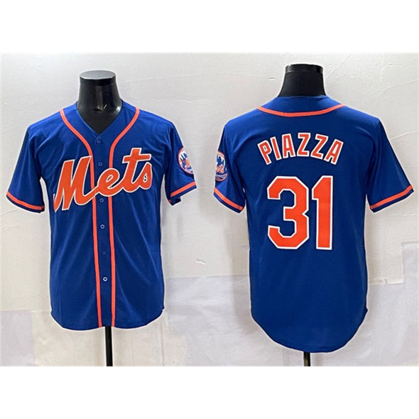 New York Mets #31 Mike Piazza Blue Jereymy Cool Base Stitched Jersey