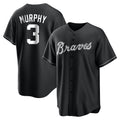 Atlanta Braves #3 Dale Murphy Player Black Jereymy Home Game Stitched Jerseys