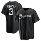 Atlanta Braves #3 Dale Murphy Player Black Jereymy Home Game Stitched Jerseys
