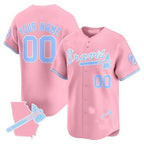 Custom Atlanta Braves Bubblegum Pink Vapor Premier Limited Jersey ¨C All Stitched-Pink Jereymy