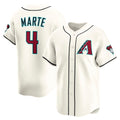 Arizona Diamondbacks #4 Ketel Marte Cream Jereymy Home Limited Player Jersey