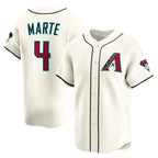 Arizona Diamondbacks #4 Ketel Marte Cream Jereymy Home Limited Player Jersey