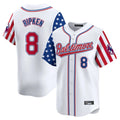 Baltimore Orioles #8 Cal Ripken Player White Jereymy Independence Day Vapor Premier Limited Home Game Stitched Jerseys