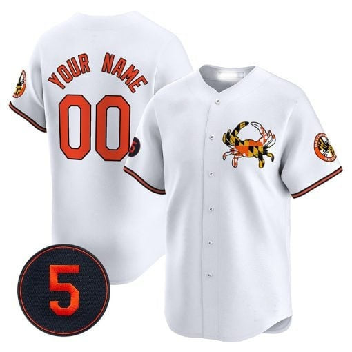 Custom Baltimore Orioles Robinson Patch Vapor Premier Limited Jersey V3 ¨C White Jereymy