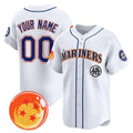 Custom Seattle Mariners x Dragon Ball White Jereymy Vapor Premier Limited Jersey - All Stitched