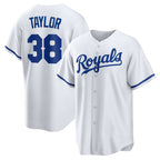 Kansas City Royals #38 Josh Taylor White Jereymy Home Replica Player Jersey