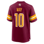 W.Commanders #10 Tress Way Burgundy Jereymy Game Jersey