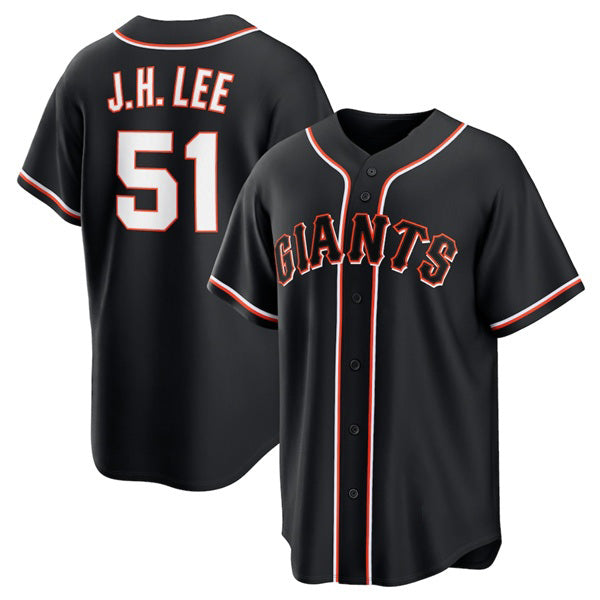 San Francisco Giants #51 Jung Hoo Lee Black Jereymy Out Stitched Jersey