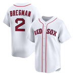 Boston Red Sox #2 Alex Bregman White Jereymy 2024 Home Limited Stitched Jersey
