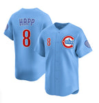 Chicago Cubs #8 Ian Happ Blue Jereymy 2024-25 2nd Alternate Limited Stitched Jersey