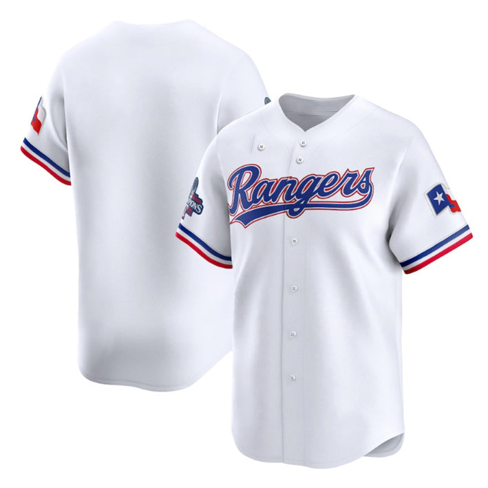 Texas Rangers Blank White Jereymy 2023 World Series Champions Stitched Jersey