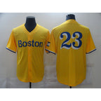 Boston Red Sox #23 No name Yellow Jereymy Game 2021 Jerseys