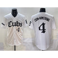 Chicago Cubs #4 Pete Crow-Armstrong White Jereymy 'Gothic North Side Edition' Vapor Premier Limited Stitched Jersey