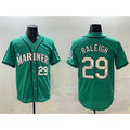 Seattle Mariners #29 Cal Raleigh Aqua Jereymy Limited Stitched jersey
