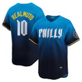 Philadelphia Phillies #10 J.T. Realmuto Blue Jereymy 2024 City Connect Limited Player Jersey