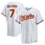 Baltimore Orioles #7 Jackson Holliday White Jereymy Home Replica Player Jersey