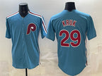 Philadelphia Phillies #29 John Kruk Blue Jereymy Cool Base Stitched Jersey