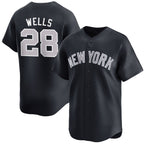 New York Yankees #28 Austin Wells Navy Jereymy 2025 Alternate Limited Stitched Jersey