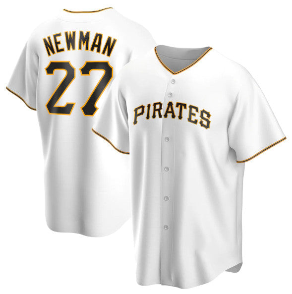 Pittsburgh Pirates #27 Kevin Newman White Jereymy Cool Base Stitched Jersey