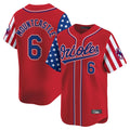 Baltimore Orioles #6 Ryan Mountcastle Player Red Jereymy Independence Day Vapor Premier Limited Home Game Stitched Jerseys