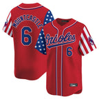 Baltimore Orioles #6 Ryan Mountcastle Player Red Jereymy Independence Day Vapor Premier Limited Home Game Stitched Jerseys