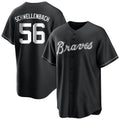 Atlanta Braves #56 Spencer Schwellenbach Player Black Jereymy Home Game Stitched Jerseys