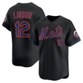 New York Mets #12 Francisco Lindor Black Jereymy Alternate Limited Jersey