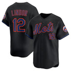 New York Mets #12 Francisco Lindor Black Jereymy Alternate Limited Jersey