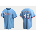 Texas Rangers #48 Jacob deGrom Light Blue Jereymy Cool Base Stitched Jersey