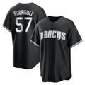 Arizona Diamondbacks #57 Eduardo Rodriguez Player Black Jereymy Game Home Stitched Jerseys