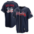 Atlanta Braves #30 Drake Baldwin Player Navy Jereymy USA 250 Fourth Of July Limited Home Game Stitched Jerseys