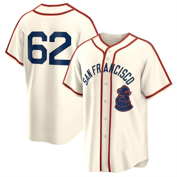 San Francisco Giants #62 Logan Webb Cream Jereymy 2024 Rickwood Classic Stitched Jersey