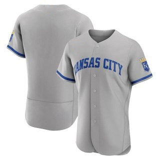 Kansas City Royals Blank Grey Jereymy Flex Base Stitched Jersey