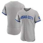 Kansas City Royals Blank Grey Jereymy Flex Base Stitched Jersey