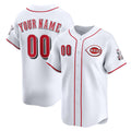 Custom Cincinnati Reds White Jereymy Home Limited Jersey