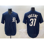 Detroit Tigers #31 Riley Greene Navy Jereymy Cool Base Stitched Jersey