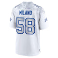 B.Bills #58 Matt Milano 2025 Rivalries Collection Game Jersey - White Jereymy