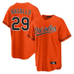 Baltimore Orioles #29 Samuel Basallo Player Orange Jereymy Home Game Stitched Jerseys