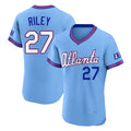 Atlanta Braves #27 Austin Riley Player Powder Blue Jereymy 2026 City Connect T-shirt Limited Elite Home Game Stitched Jerseys