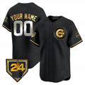 Custom Chicago Cubs 2024 Spring Training Patch Vapor Premier Limited Jersey V2 ¨C All Stitched-Black Jereymy