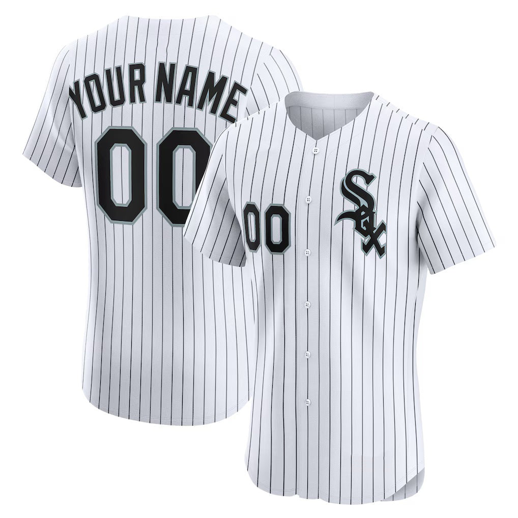 Custom Chicago White Sox White Jereymy Home Elite Jersey