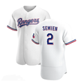 Texas Rangers #2 Marcus Semien White Jereymy Stitched Flex Base Jersey