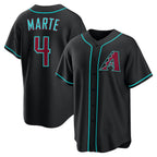 Arizona Diamondbacks #4 Ketel Marte Black Jereymy Alternate Replica Jersey