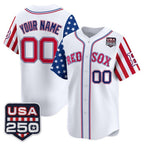Custom Boston Red Sox America 250 Edition Vapor Premier Limited White Jereymy Stitched Jerseys