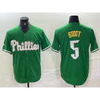 Philadelphia Phillies #5 Bryson Stott Green Jereymy 2024 City Connect Stitched Jersey