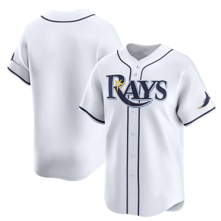 Tampa Bay Rays Blank White Jereymy Home Limited Stitched Jersey