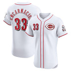 Cincinnati Reds #33 Christian Encarnacion-Strand White Jereymy Home Elite Jersey