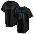 Custom Miami Marlins Black Jereymy Alternate Replica Jersey